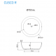 Μπανιέρα ελεύθερης τοποθέτησης Sirene Cusco Round Ø153 cm Λευκό Ματ